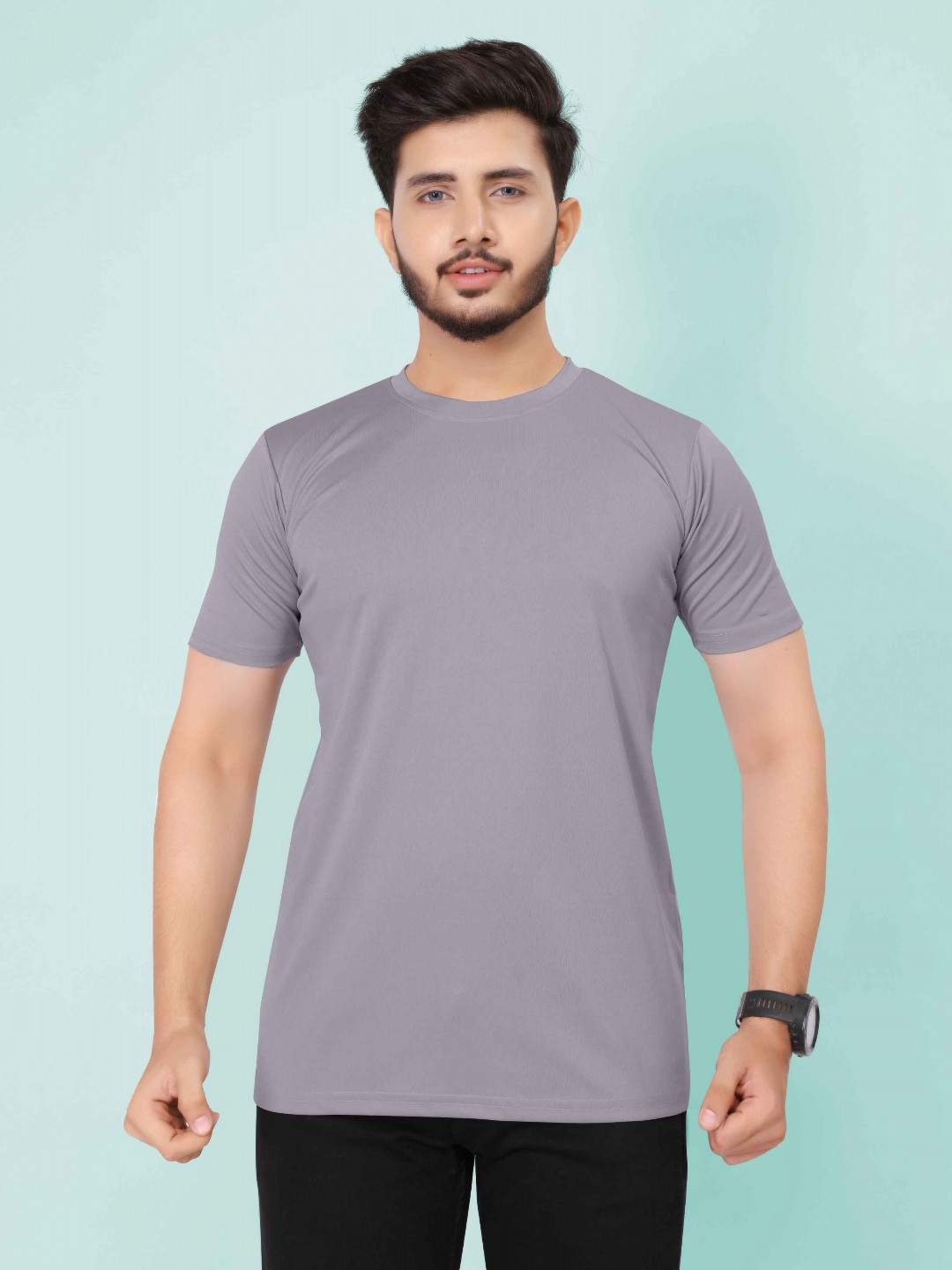 

Moda Rapido Men Pockets T-shirt, Grey