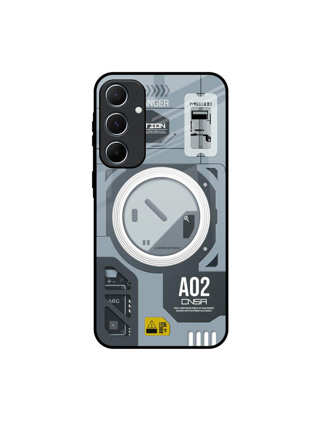 

QRIOH Typography Printed Samsung Galaxy A55 5G Back Case Mobile Accessories, Grey