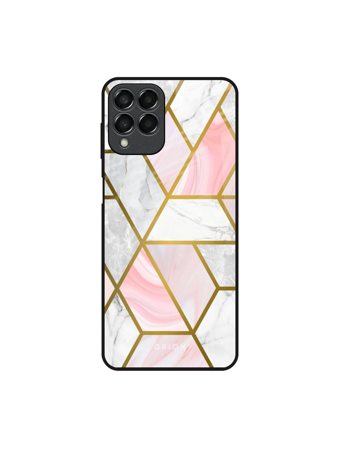 

QRIOH Geometric Printed Samsung Galaxy M33 5G Back Case Mobile Accessories, White