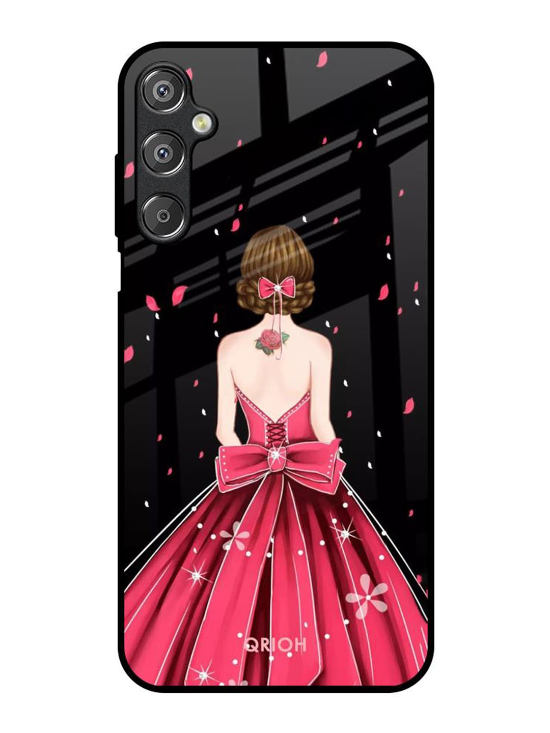 

QRIOH Quirky Printed Samsung Galaxy F15 5G Back Case Mobile Accessories, Pink