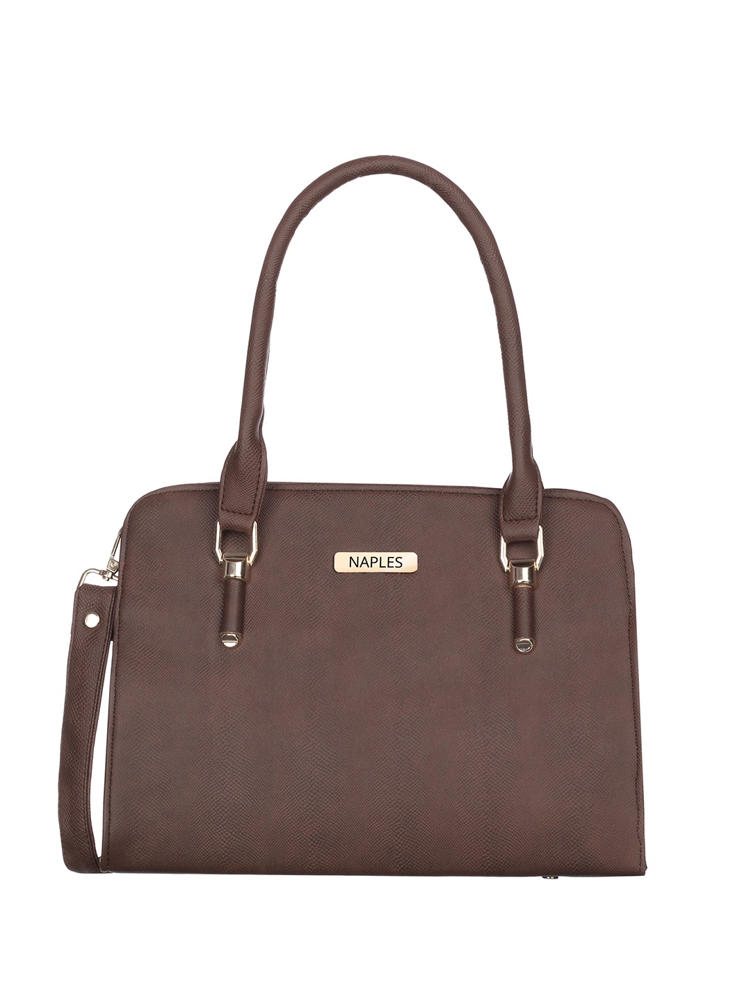 

Naples PU Structured Shoulder Bag, Brown