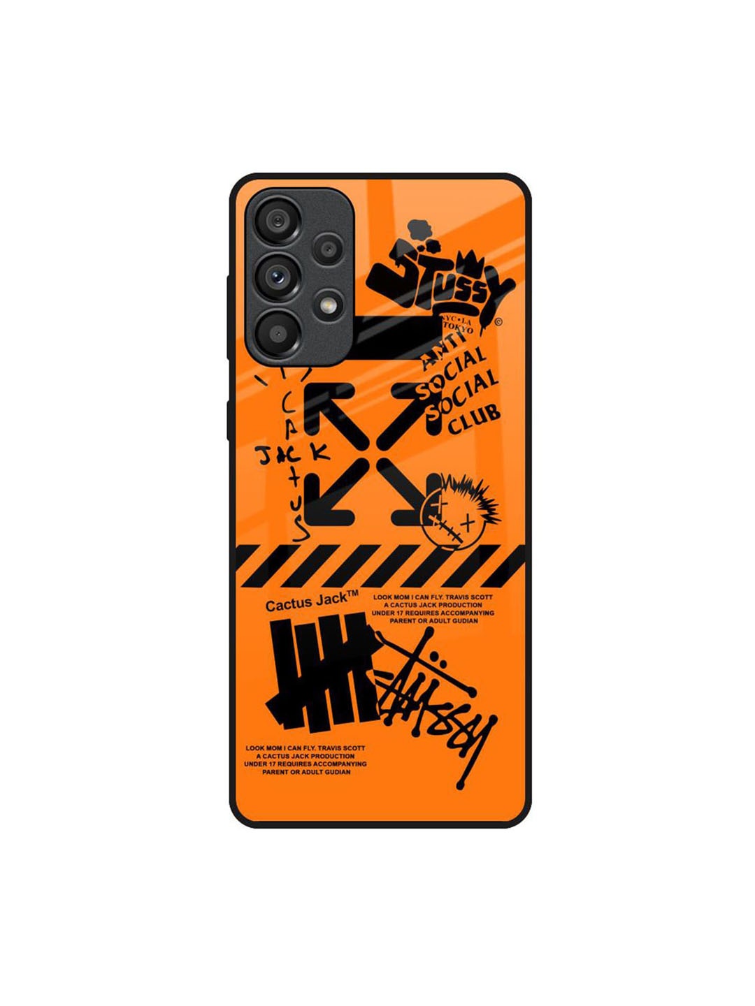 

QRIOH Typography Printed Samsung Galaxy A33 5G Back Case Mobile Accessories, Orange