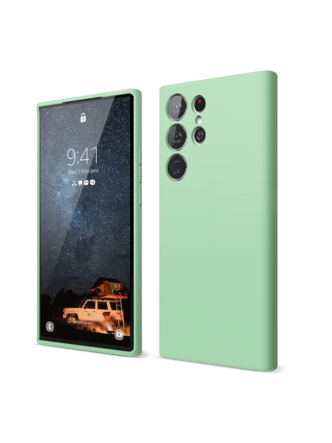 

LIRAMARK Solid Printed Back Case Mobile Accessories, Green