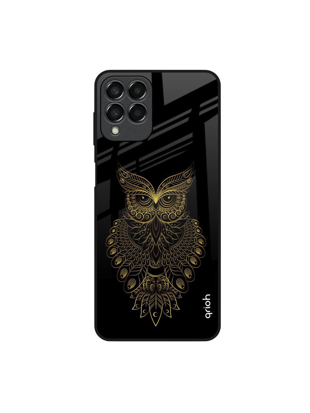 

QRIOH Quirky Printed Samsung Galaxy M33 5G Back Case Mobile Accessories, Black