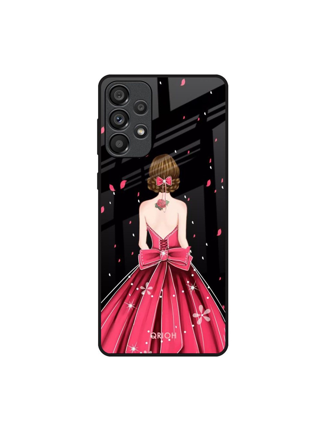 

QRIOH Quirky Printed Samsung Galaxy A33 5G Back Case Mobile Accessories, Black