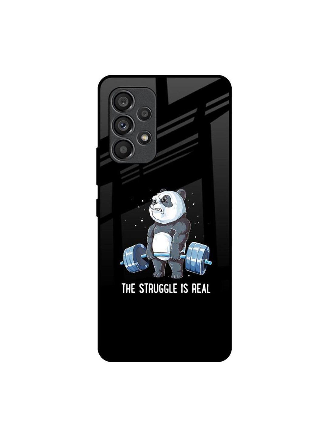 

QRIOH Quirky Printed Samsung Galaxy A53 5G Back Case Mobile Accessories, Black