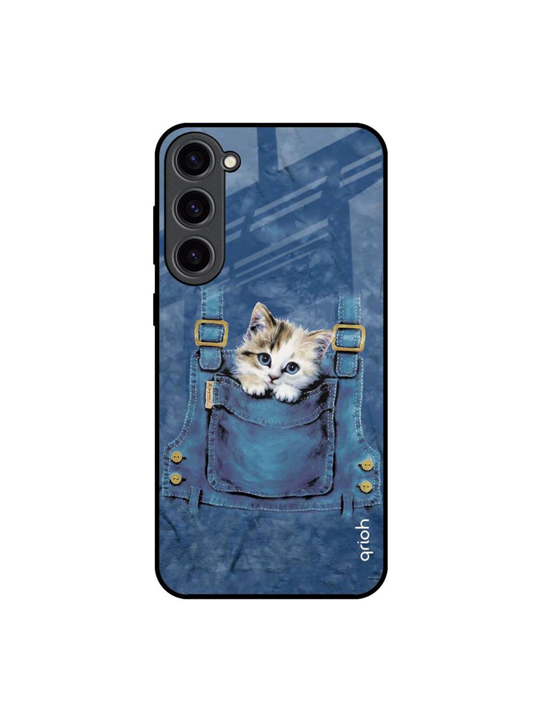

QRIOH Quirky Printed Samsung Galaxy S23 Plus 5G Back Case Mobile Accessories, Blue