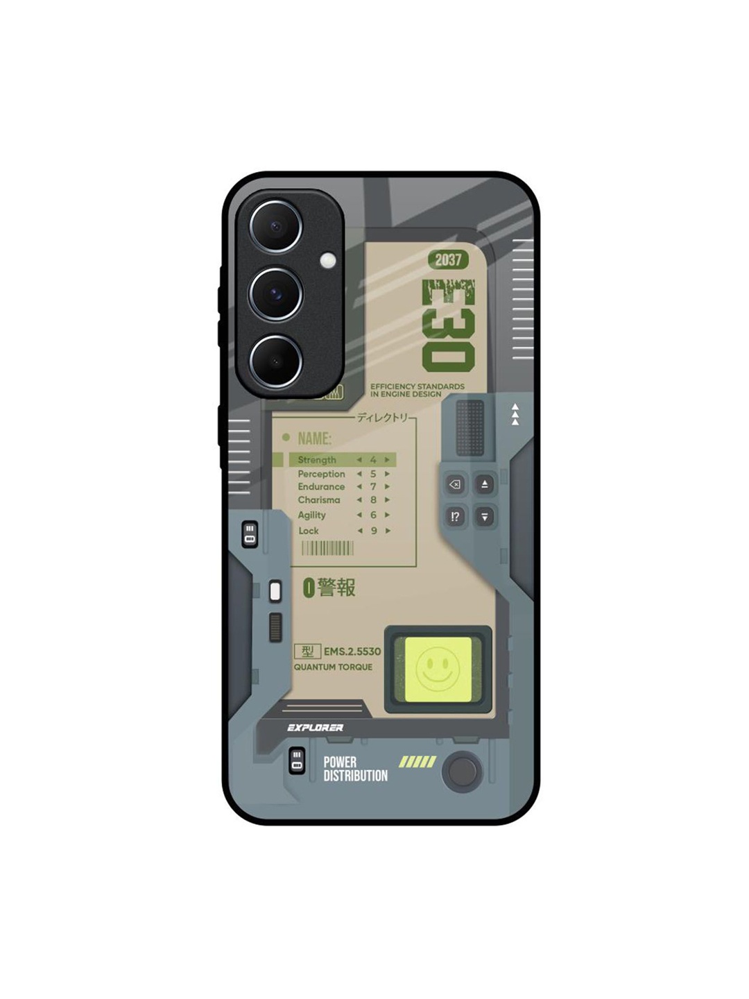 

QRIOH Typography Printed Samsung Galaxy A55 5G Back Case Mobile Accessories, Grey