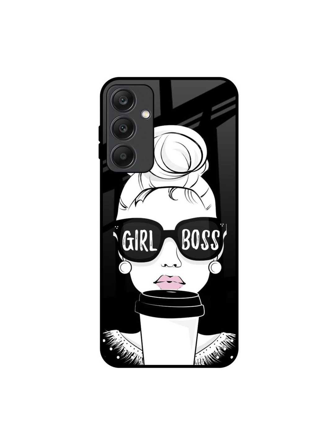 

QRIOH Quirky Printed Samsung Galaxy A25 5G Back Case Mobile Accessories, White