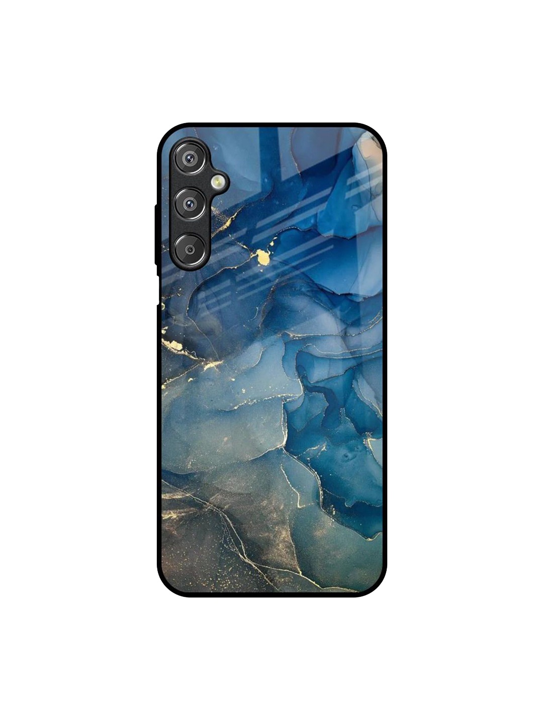 

QRIOH Abstract Printed Samsung Galaxy M15 5G Back Case Mobile Accessories, Blue