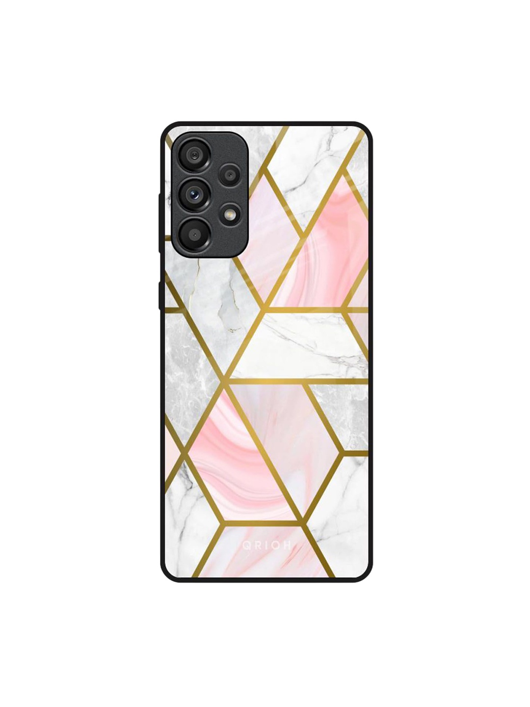

QRIOH Quirky Printed Samsung Galaxy A73 5G Back Case Mobile Accessories, White