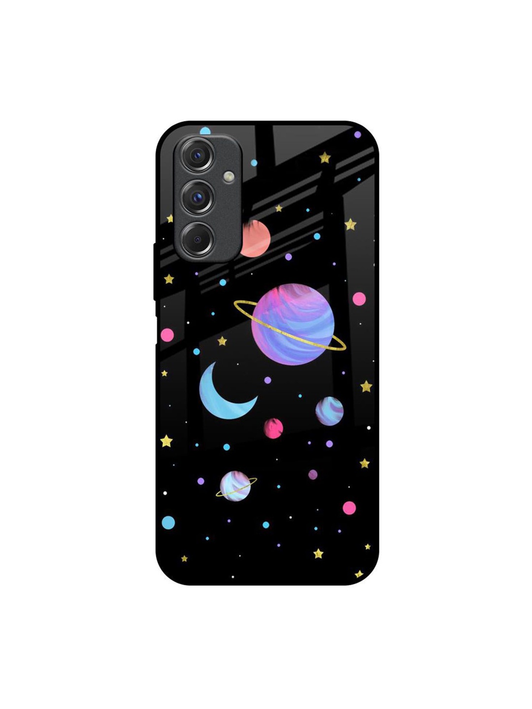 

QRIOH Quirky Printed Samsung Galaxy F34 5G Back Case Mobile Accessories, Black