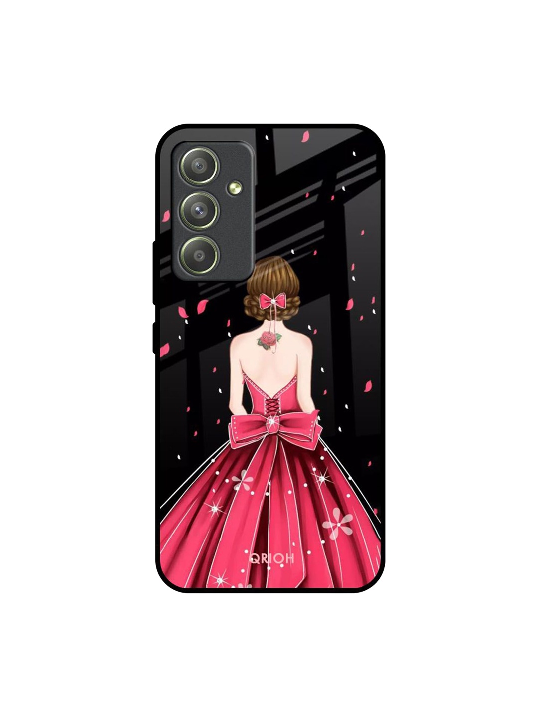 

QRIOH Quirky Printed Samsung Galaxy A54 5G Back Case Mobile Accessories, Black