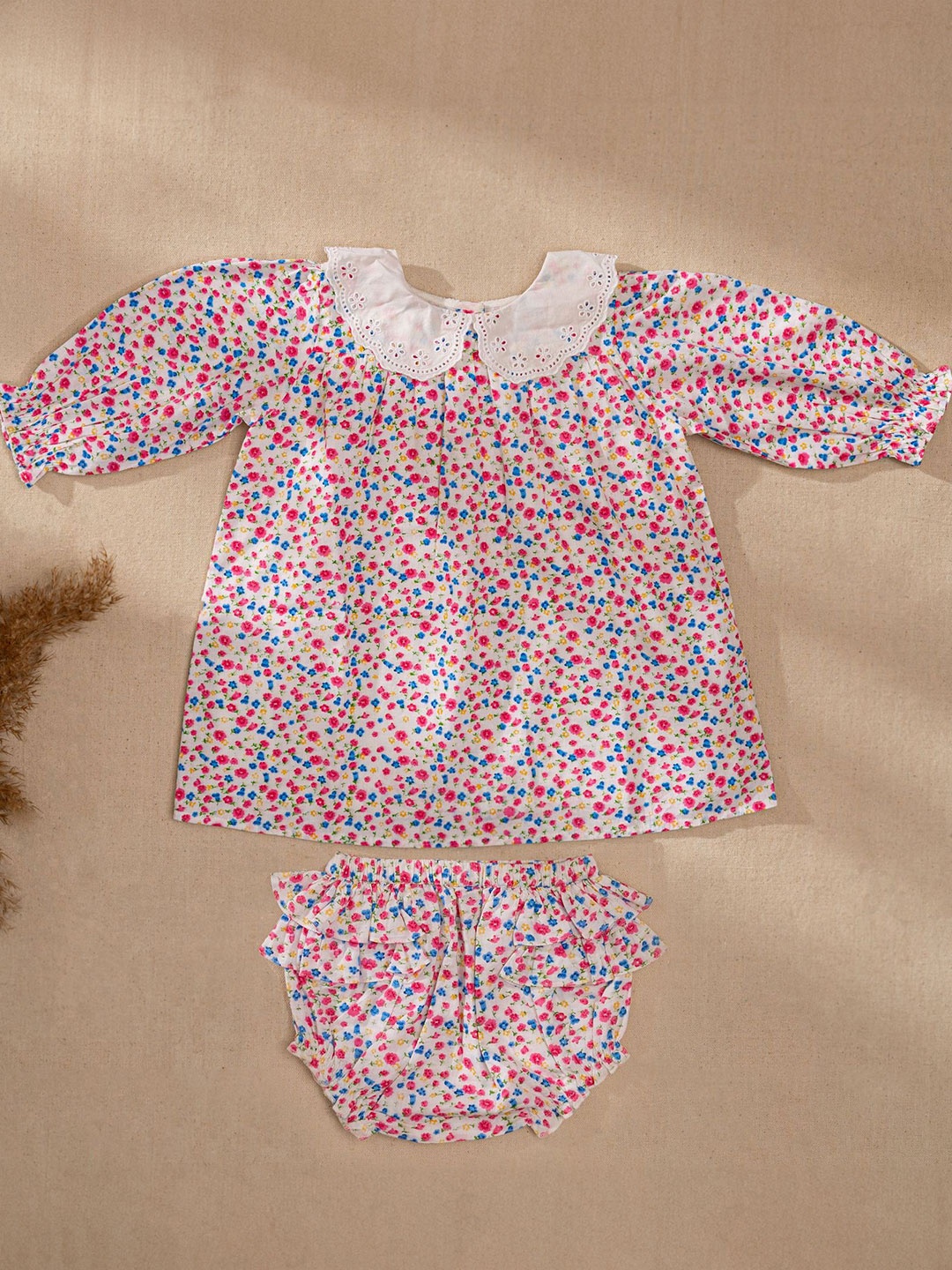 

Swoon Baby Floral Print A-Line Dress, Pink