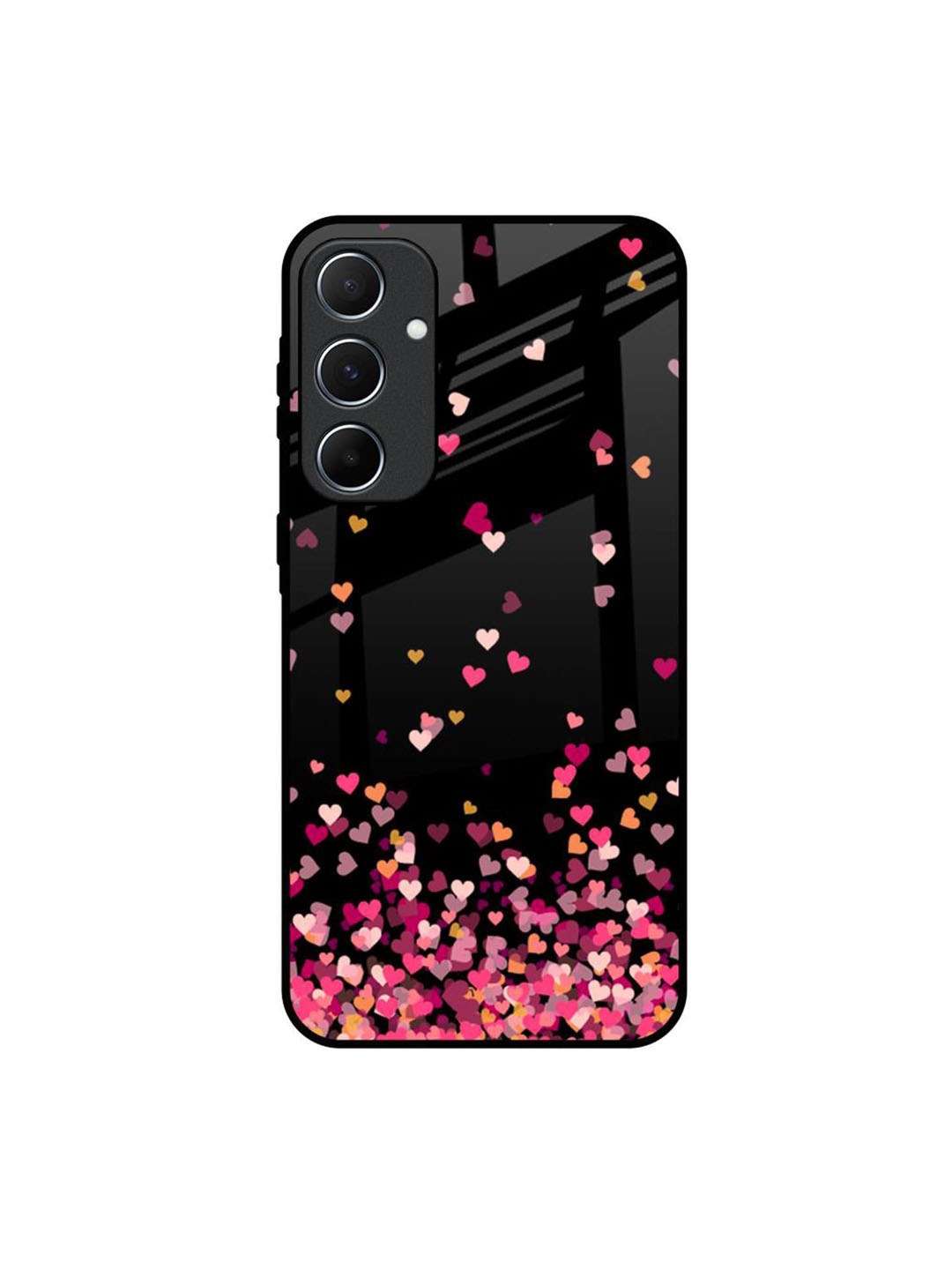 

QRIOH Quirky Printed Samsung Galaxy A55 5G Back Case Mobile Accessories, Black