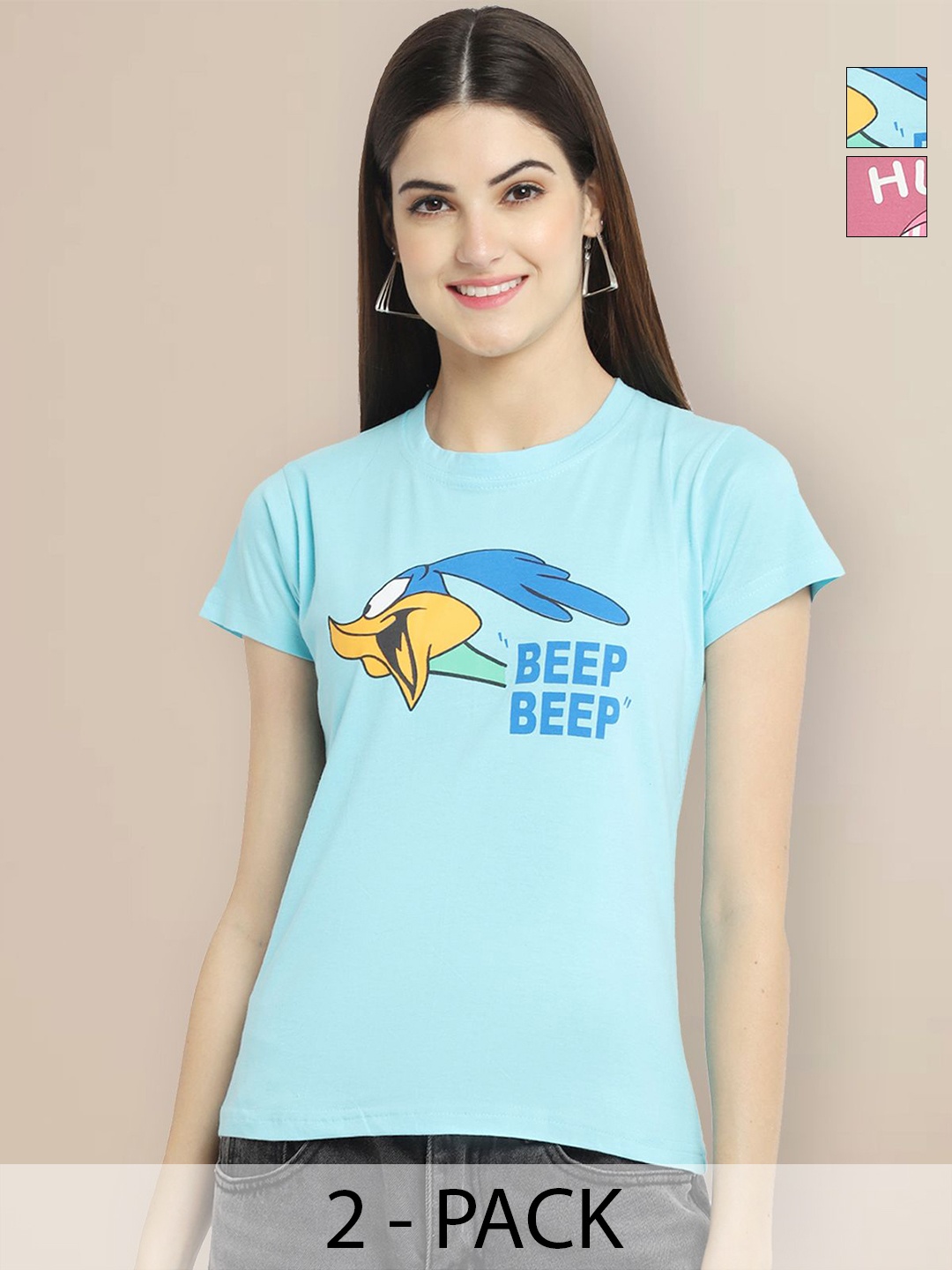 

Metronaut Women Typography 2 Printed T-shirt, Multi