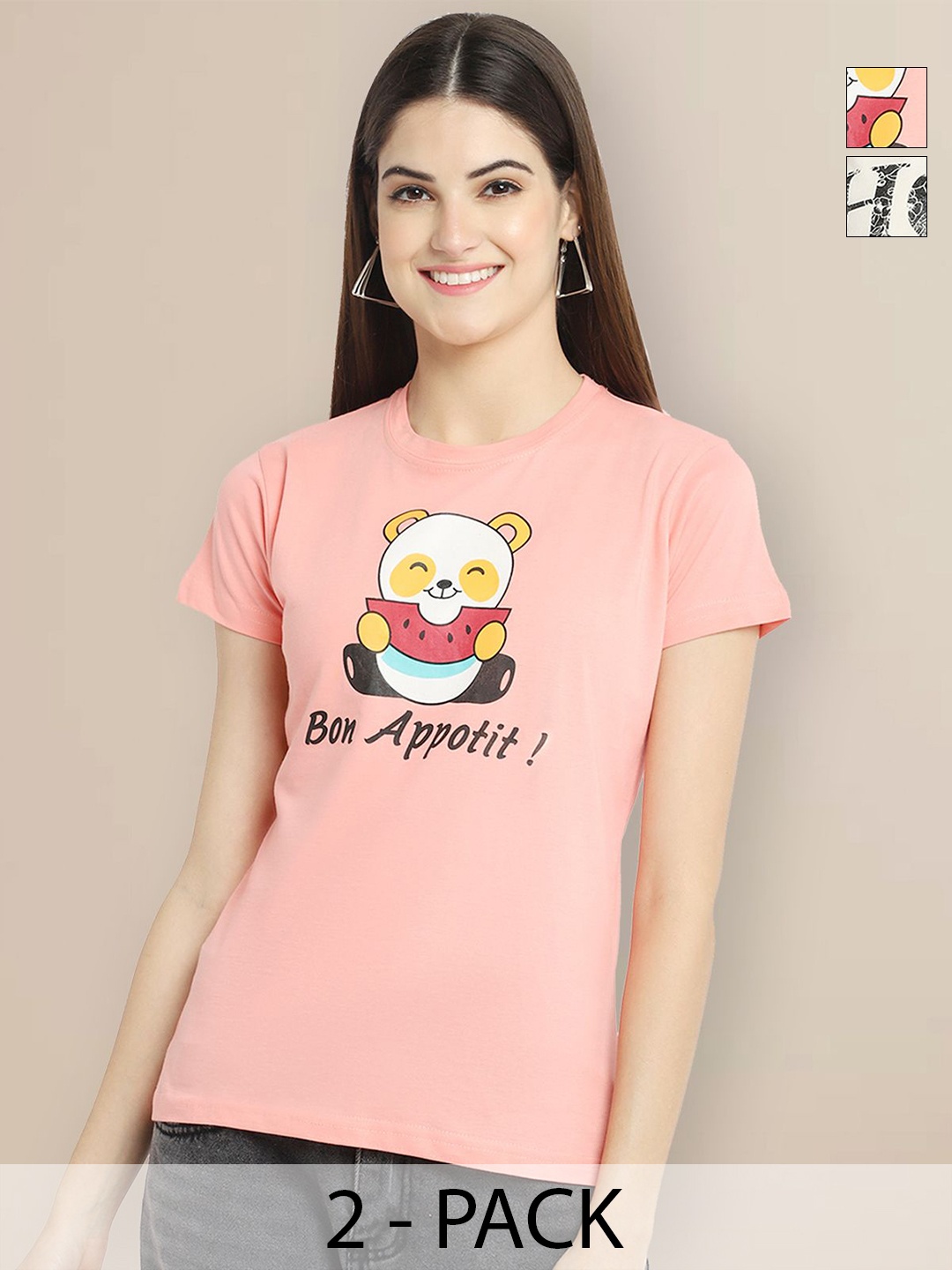 

Metronaut Women Typography 2 Printed T-shirt, Multi