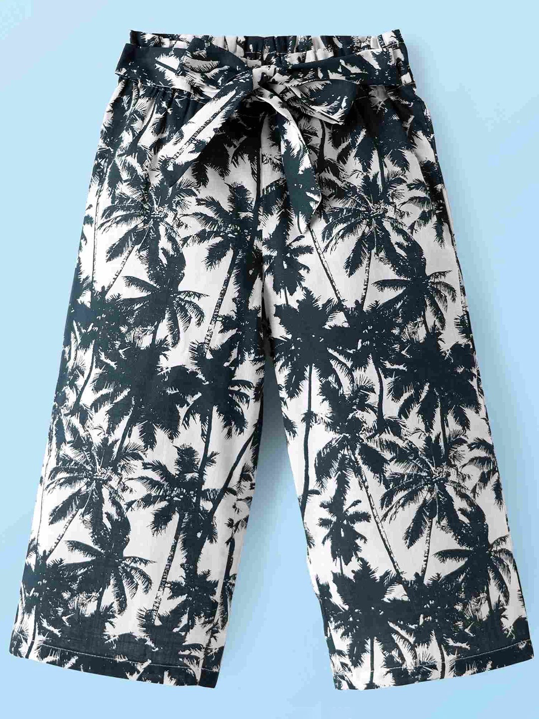 

CrayonFlakes Girls Ethnic Motifs Printed Palazzos, Off white