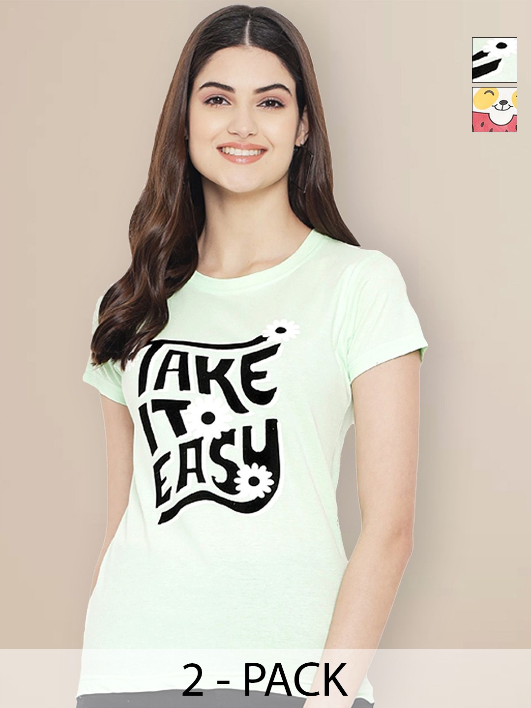 

Metronaut Women Typography 2 Printed T-shirt, Multi
