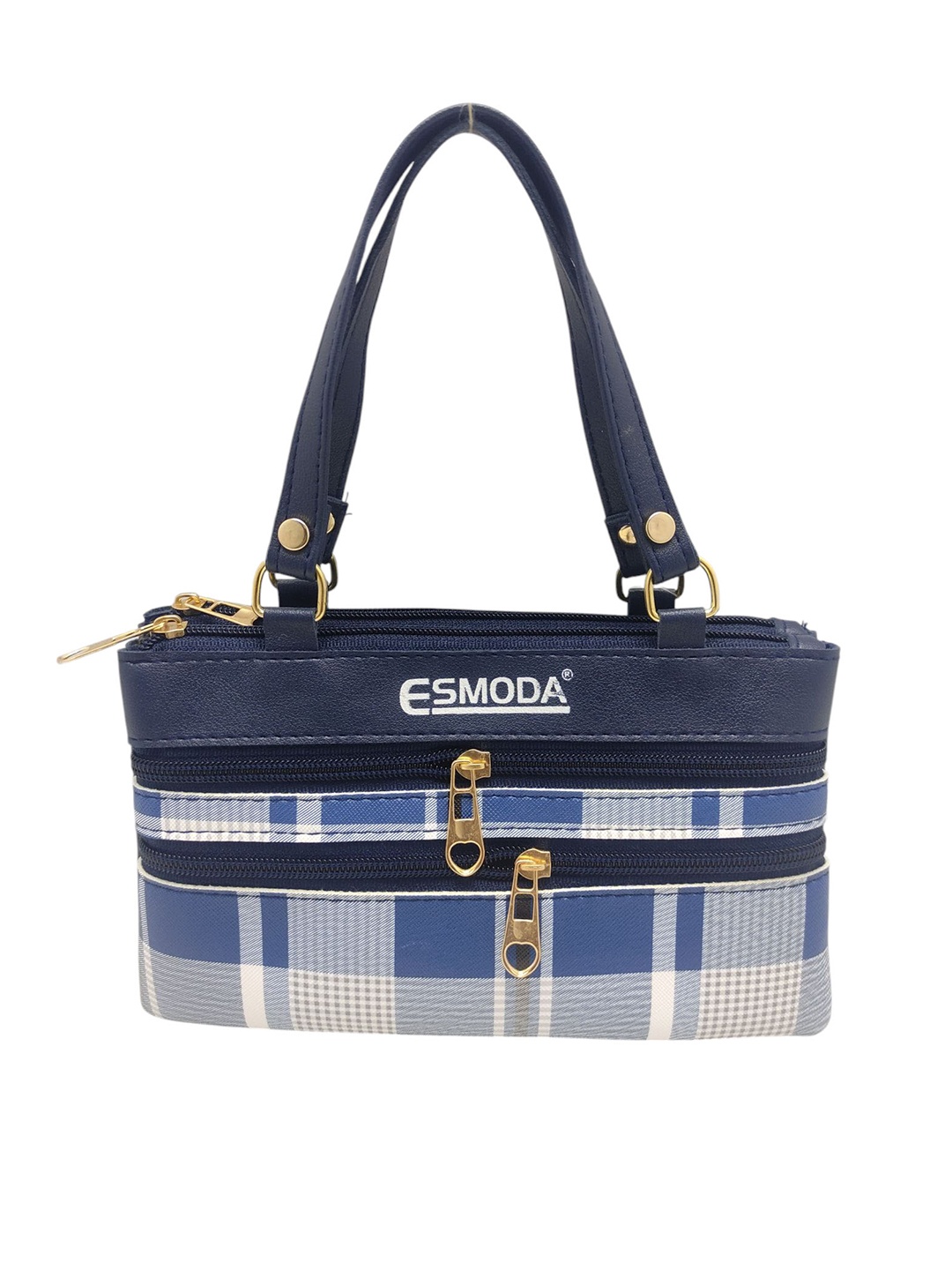 

Esmoda Geometric PU Handheld Bag, Blue