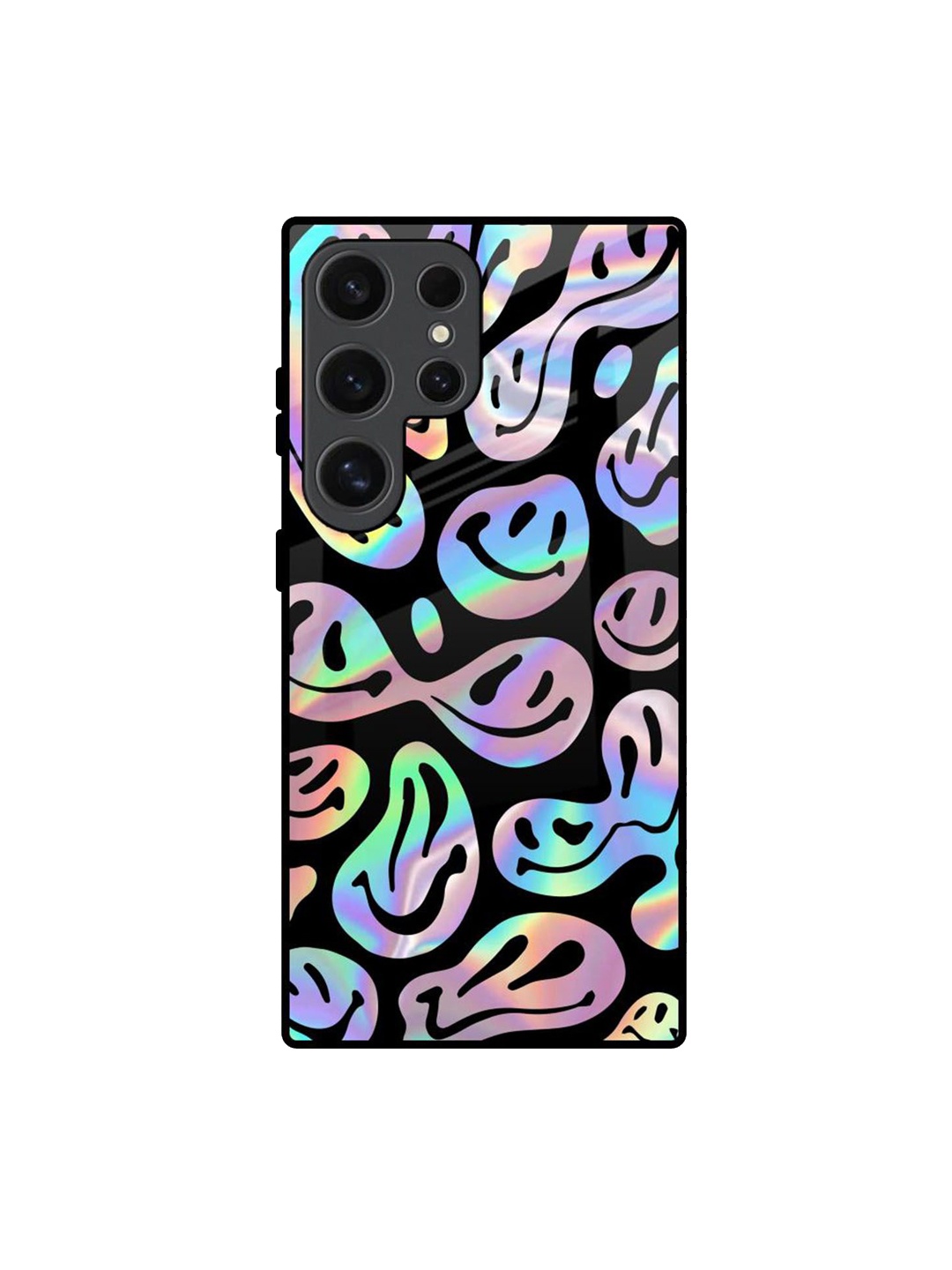 

QRIOH Quirky Printed Samsung Galaxy S24 Ultra 5G Back Case Mobile Accessories, Black