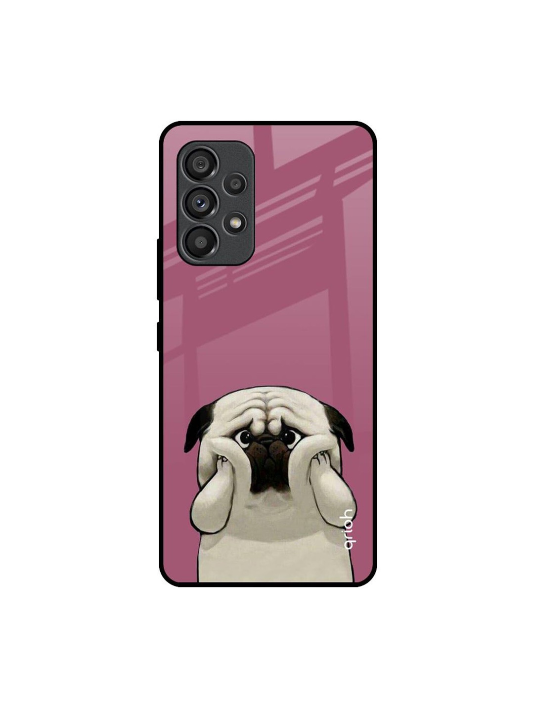 

QRIOH Quirky Printed Samsung Galaxy A53 5G Back Case Mobile Accessories, Pink