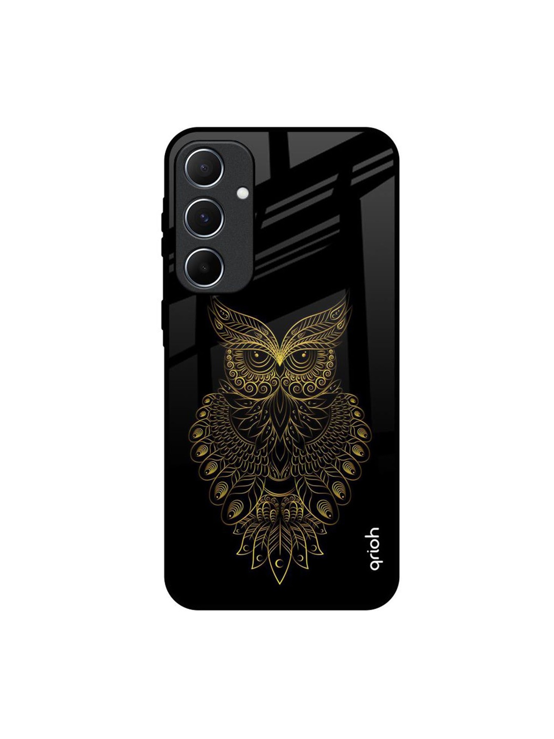 

QRIOH Quirky Printed Samsung Galaxy A55 5G Back Case Mobile Accessories, Black