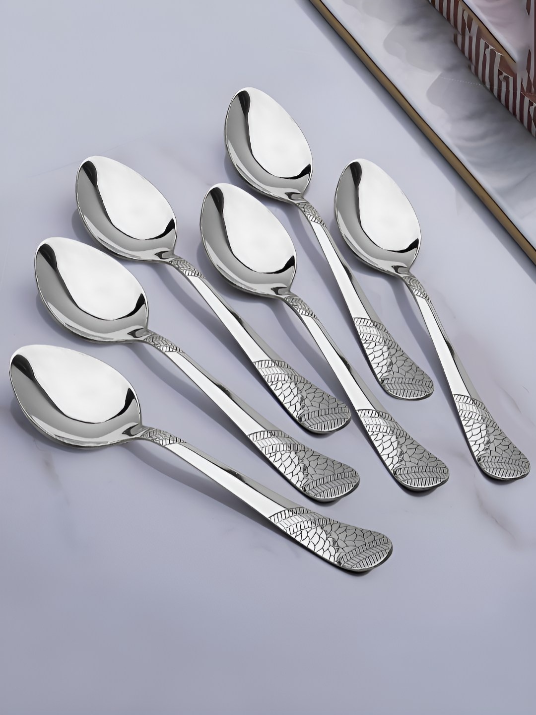 

Parage 6 Pieces Silver-Toned Stainless Steel Tea Spoon