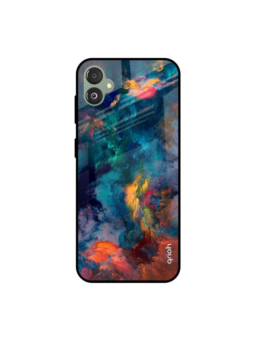 

QRIOH Abstract Printed Samsung Galaxy F14 5G Back Case Mobile Accessories, Blue