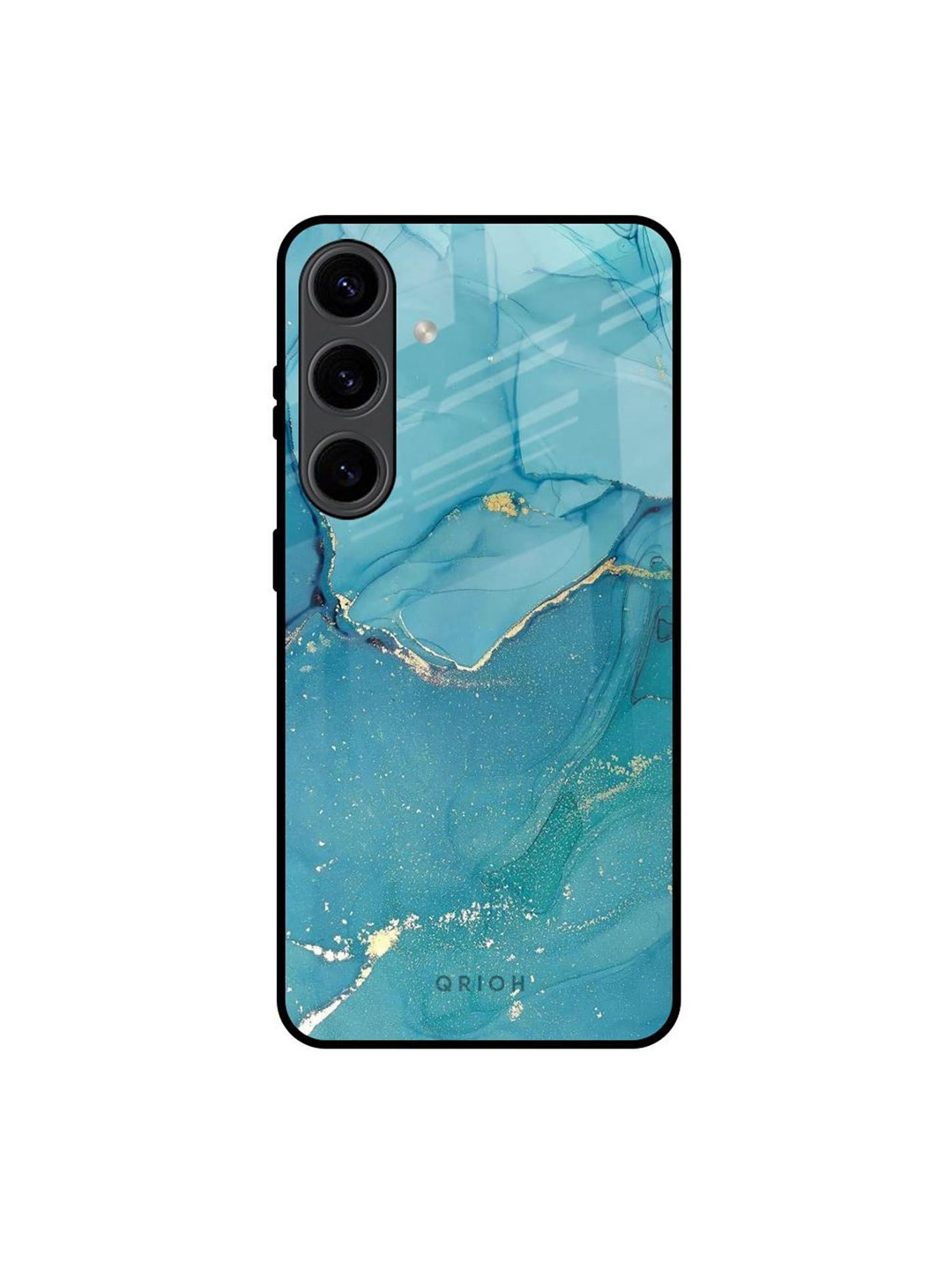 

QRIOH Abstract Printed Samsung Galaxy S24 5G Back Case Mobile Accessories, Blue