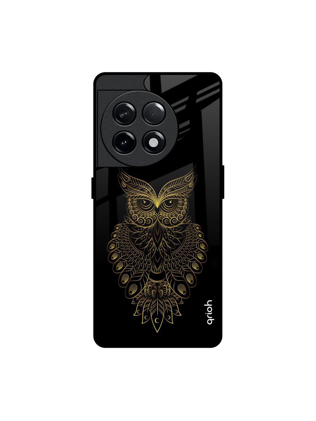

QRIOH Quirky Printed OnePlus 11R 5G Back Case Mobile Accessories, Black