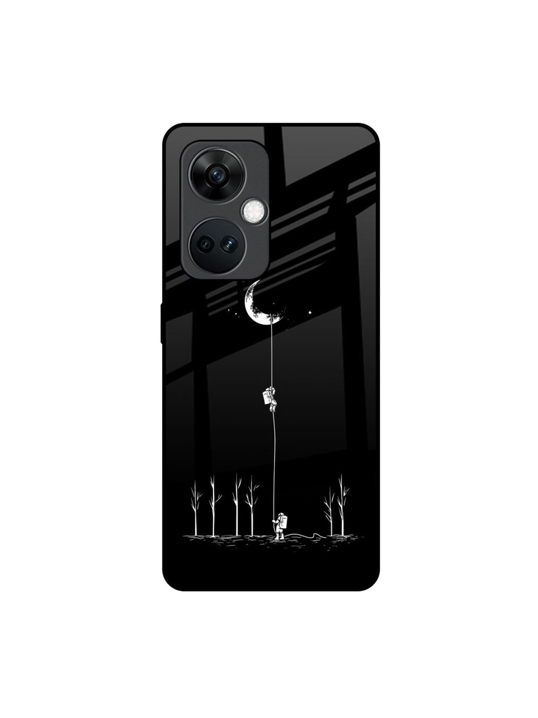 

QRIOH Quirky Printed OnePlus Nord CE 3 5G Back Case Mobile Accessories, Black