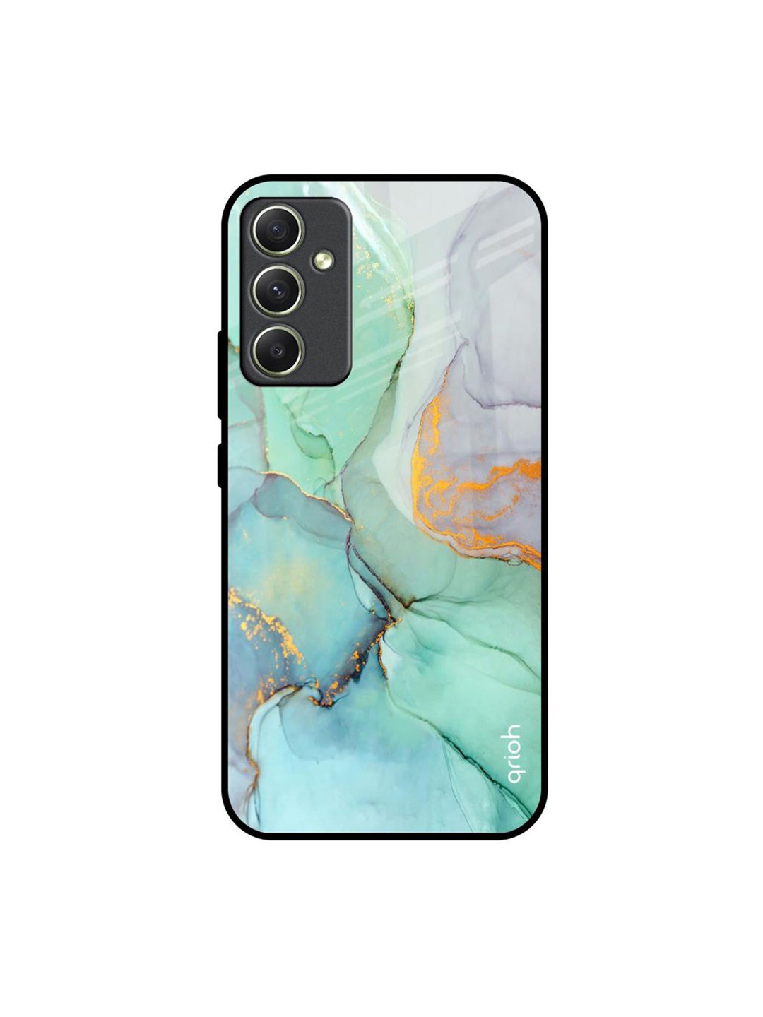 

QRIOH Abstract Printed Samsung Galaxy A34 5G Back Case Mobile Accessories, Green