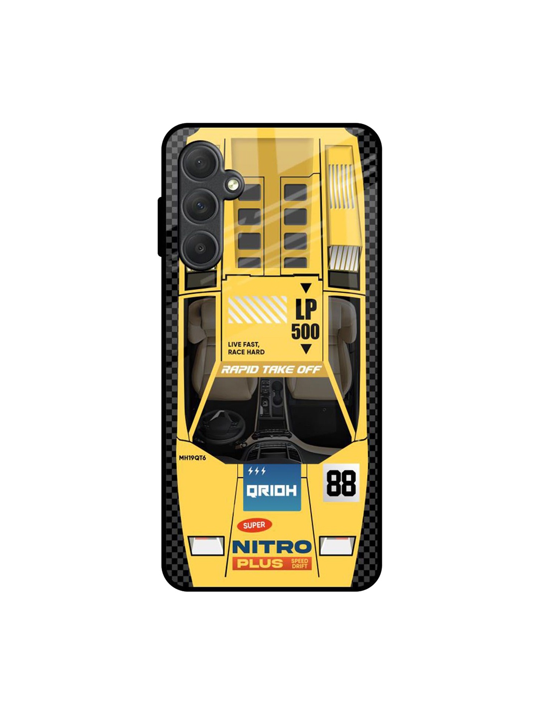 

QRIOH Typography Printed Samsung Galaxy M54 5G Back Case Mobile Accessories, Yellow