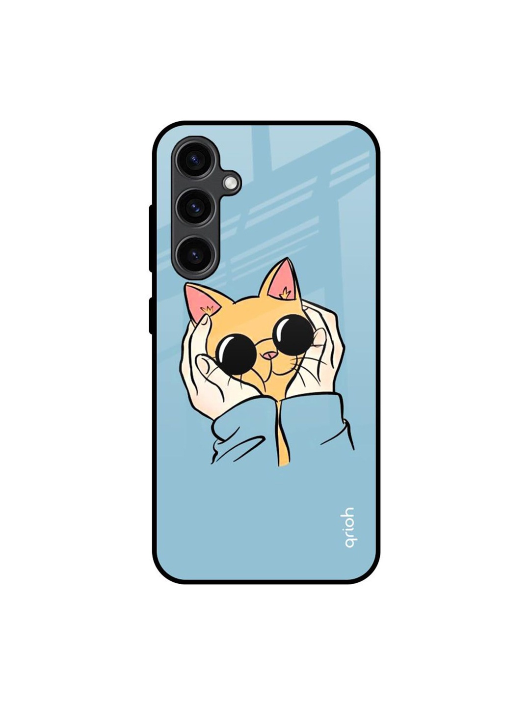 

QRIOH Quirky Printed Samsung Galaxy S23 FE 5G Back Case Mobile Accessories, Blue
