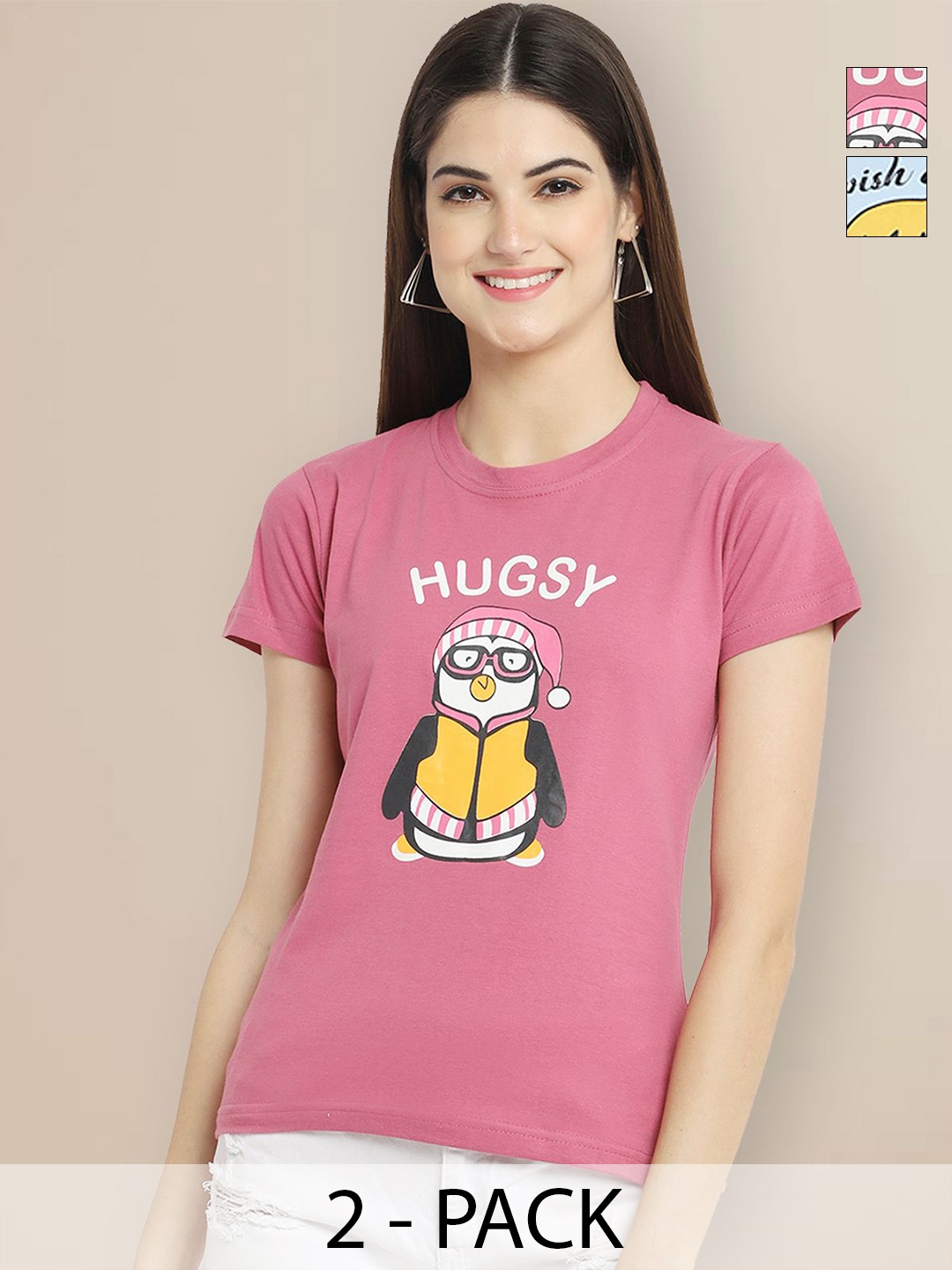 

Metronaut Women Typography 2 Printed T-shirt, Multi