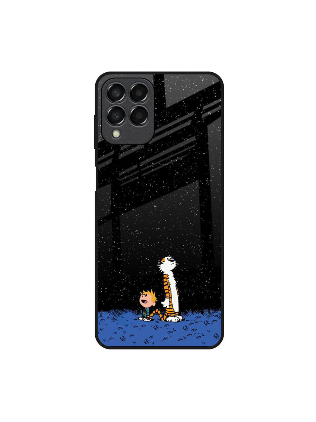 

QRIOH Quirky Printed Samsung Galaxy M33 5G Back Case Mobile Accessories, Black