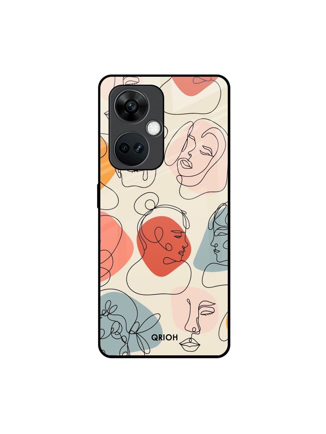 

QRIOH Quirky Printed OnePlus Nord CE 3 5G Back Case Mobile Accessories, Beige