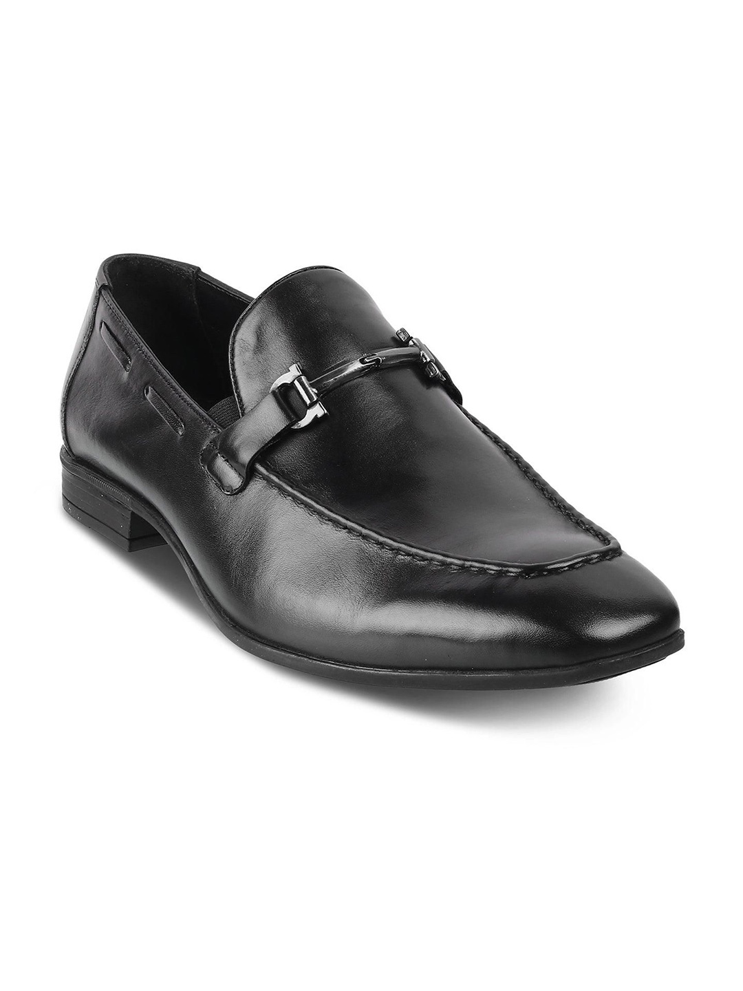 

Tresmode Sobaa Men Leather Formal Loafer, Black