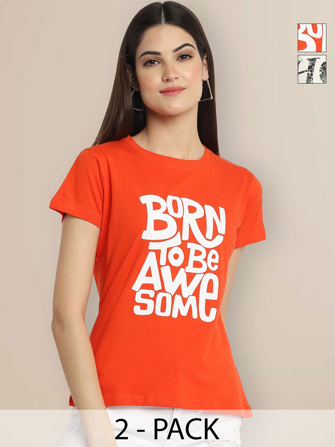 

Metronaut Women Typography 2 Printed T-shirt, Multi