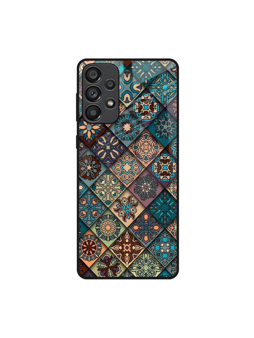 

QRIOH Quirky Printed Samsung Galaxy A73 5G Back Case Mobile Accessories, Teal