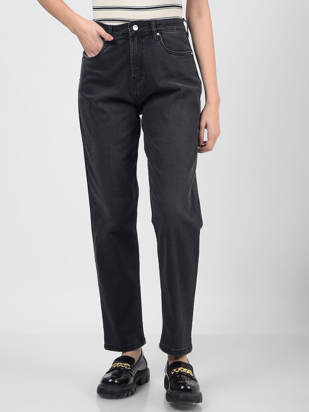 

Numero Uno Women High-Rise Stretchable Jeans, Grey