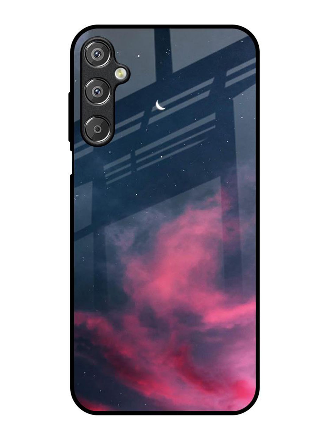 

QRIOH Abstract Printed Samsung Galaxy F15 5G Back Case Mobile Accessories, Navy blue