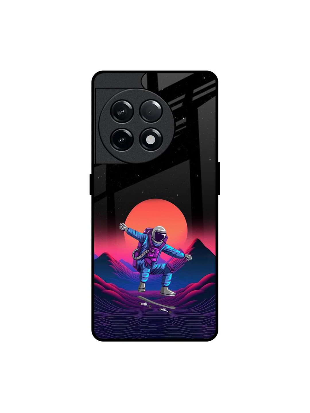 

QRIOH Quirky Printed OnePlus 11R 5G Back Case Mobile Accessories, Black