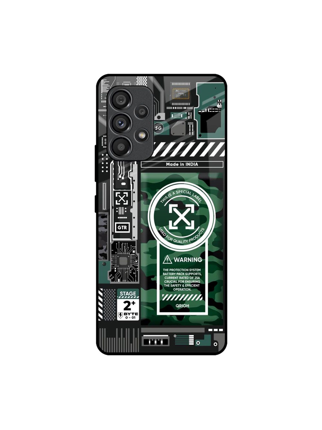 

QRIOH Typography Printed Samsung Galaxy A53 5G Back Case Mobile Accessories, Green