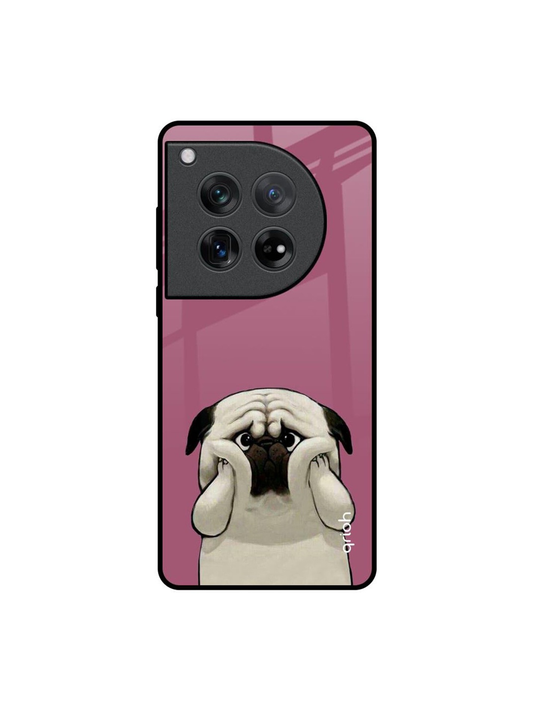

QRIOH Quirky Printed Oneplus 12 Back Case Mobile Accessories, Pink