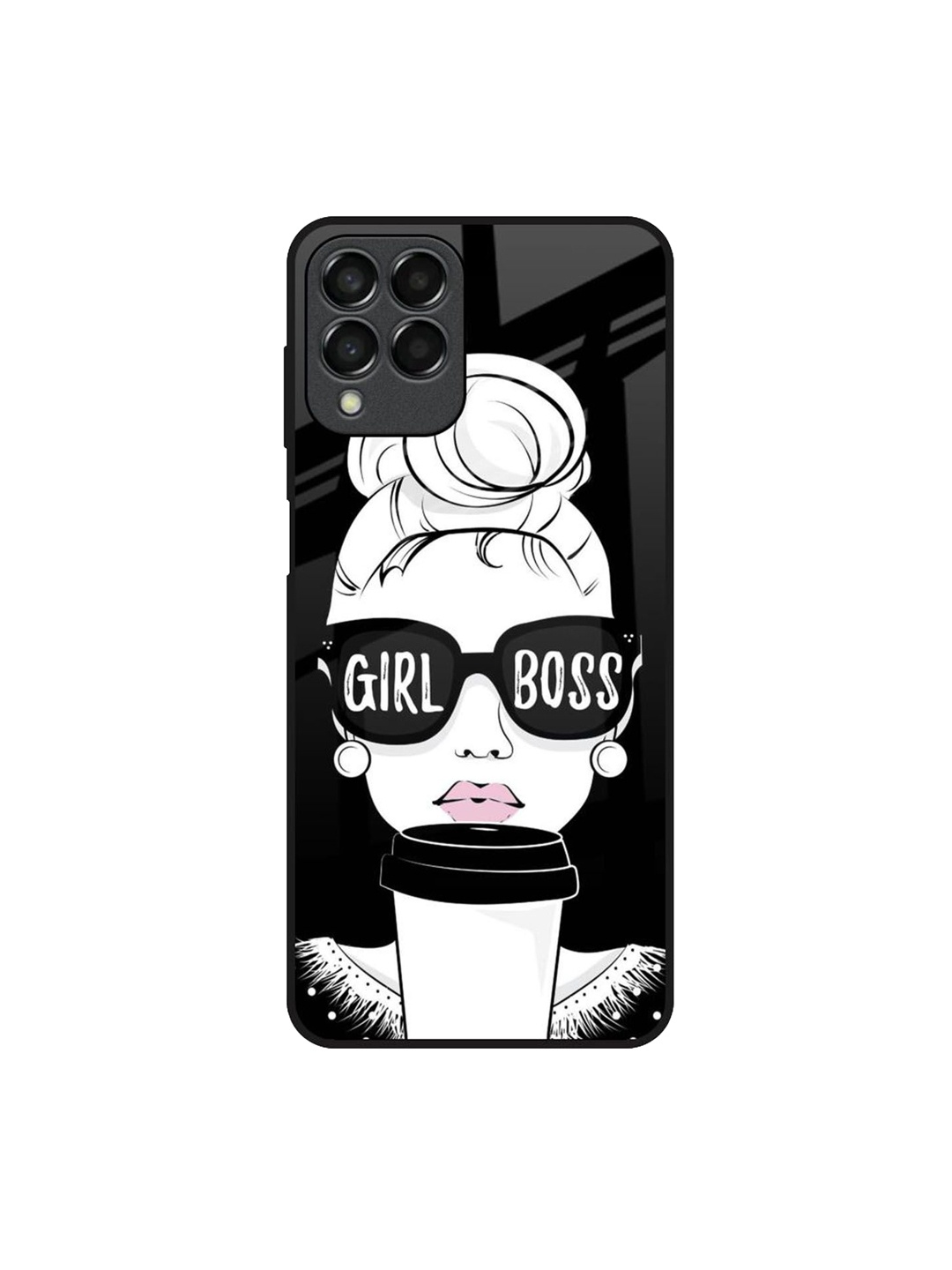 

QRIOH Typography Printed Samsung Galaxy M33 5G Back Case Mobile Accessories, Black