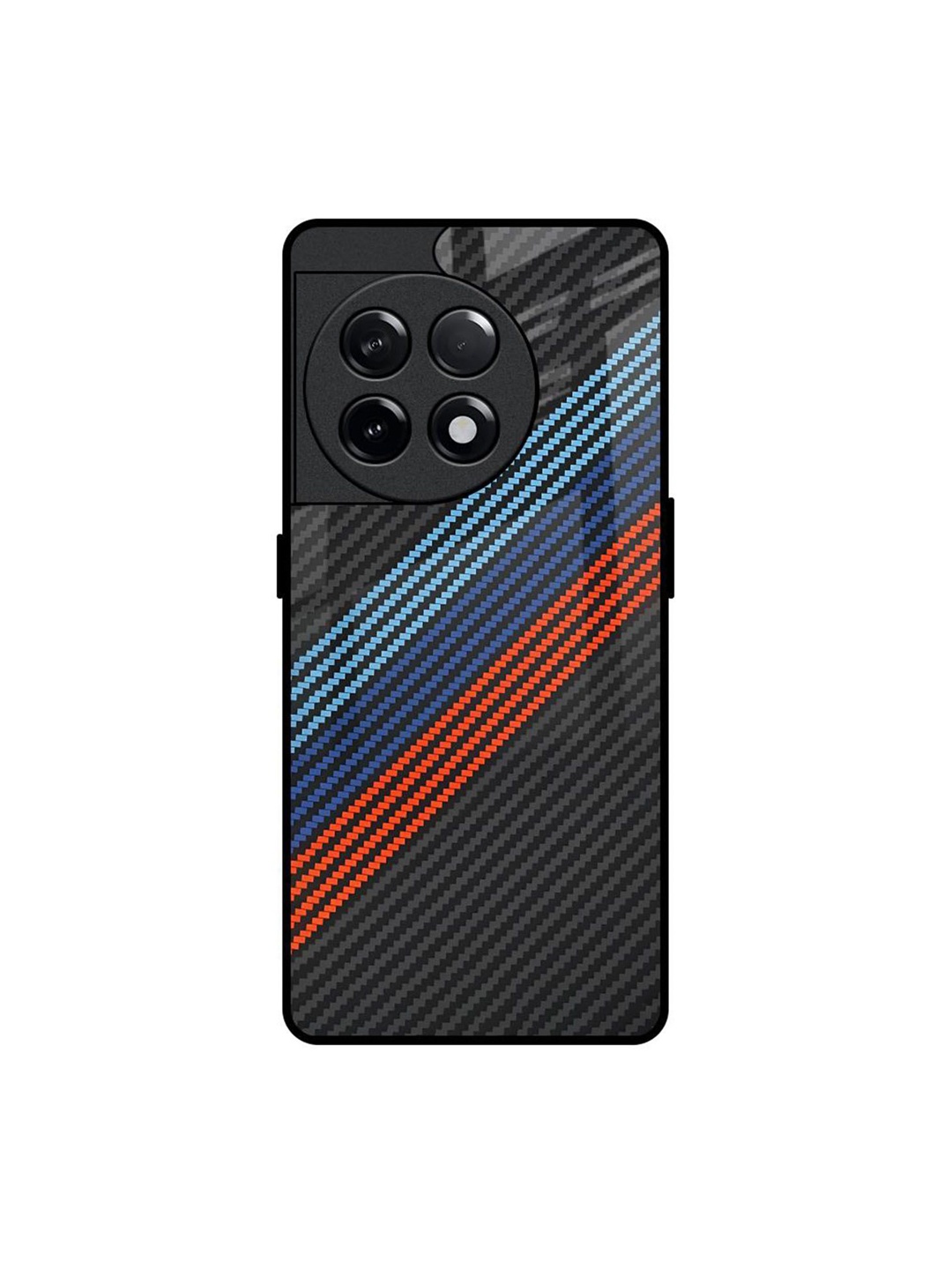 

QRIOH Abstract Printed OnePlus 11R 5G Back Case Mobile Accessories, Black