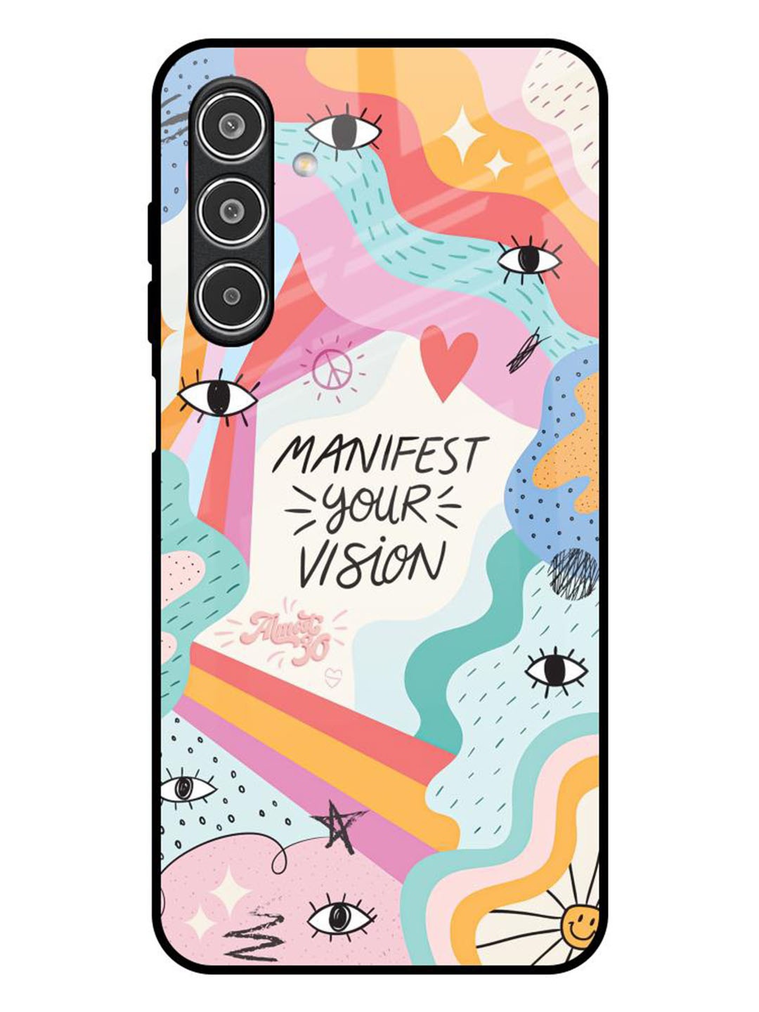 

QRIOH Quirky Printed Samsung Galaxy A26 5G Back Case Mobile Accessories, White