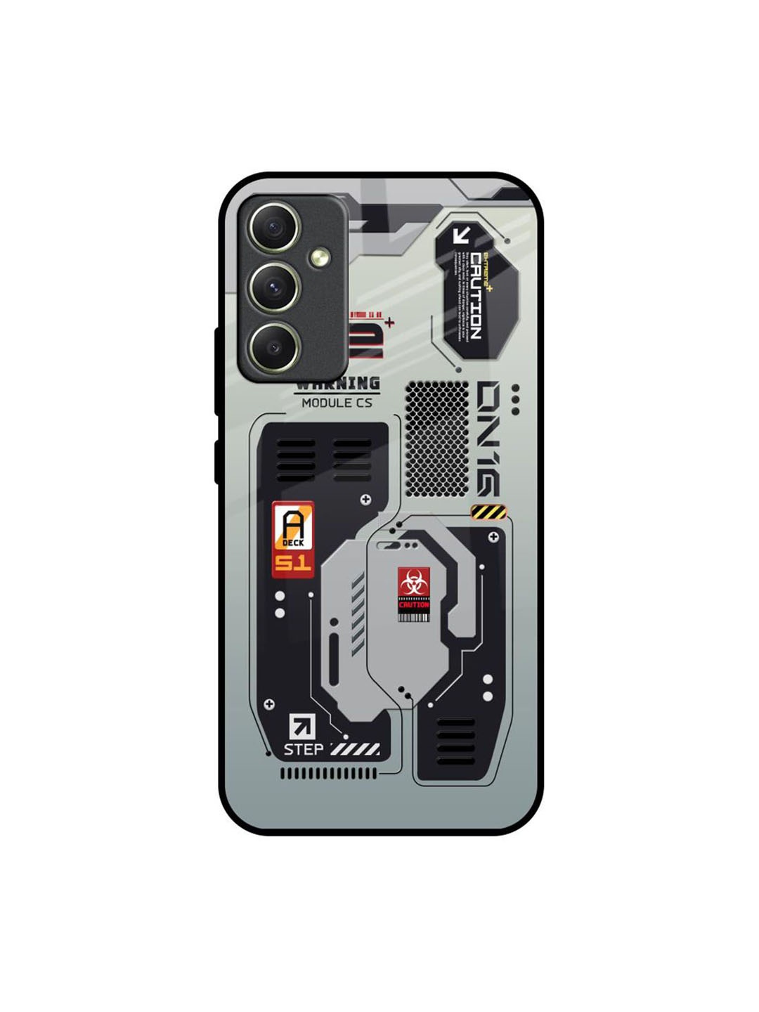 

QRIOH Typography Printed Samsung Galaxy A34 5G Back Case Mobile Accessories, Grey